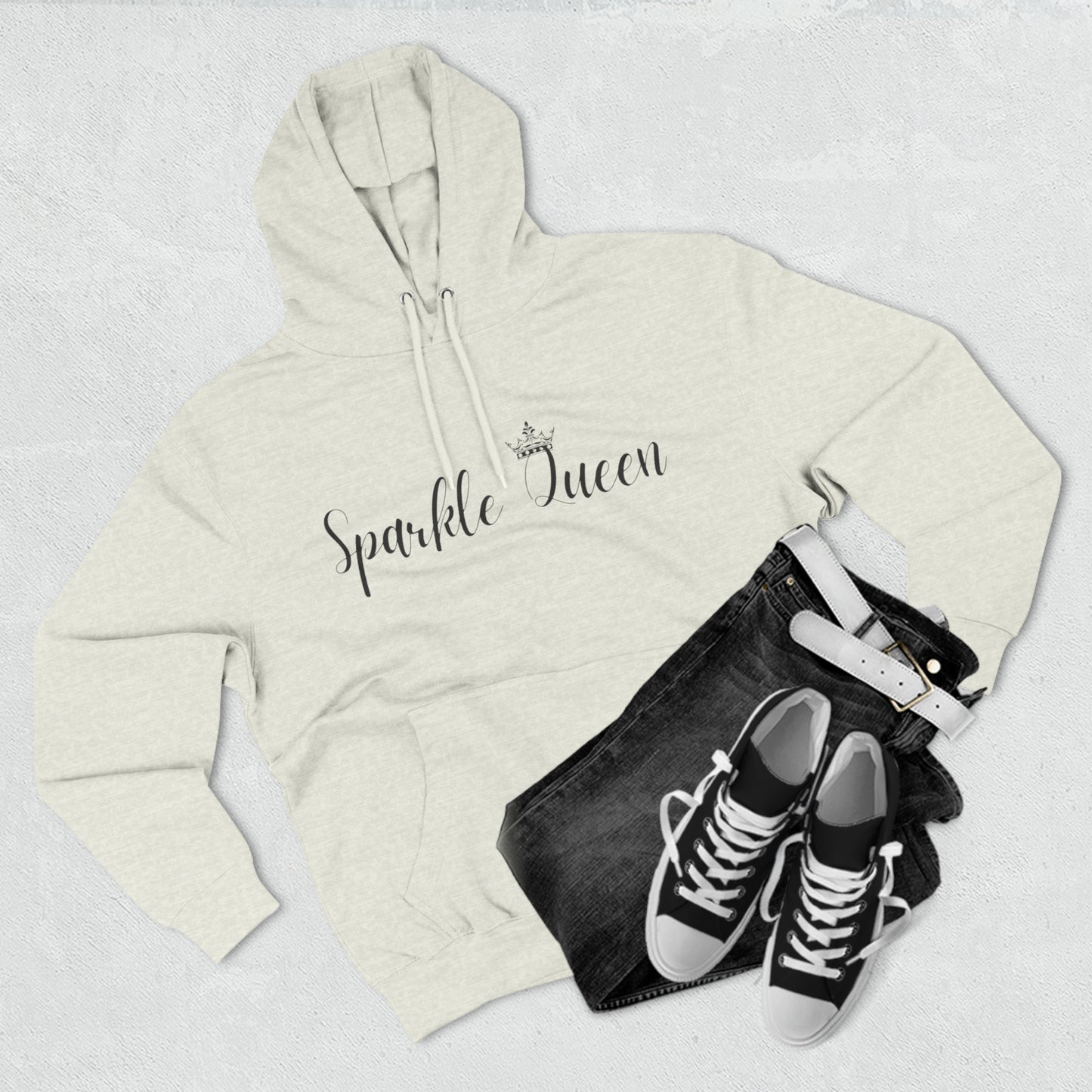 Sparkle Queen Three-Panel Fleece Hoodie