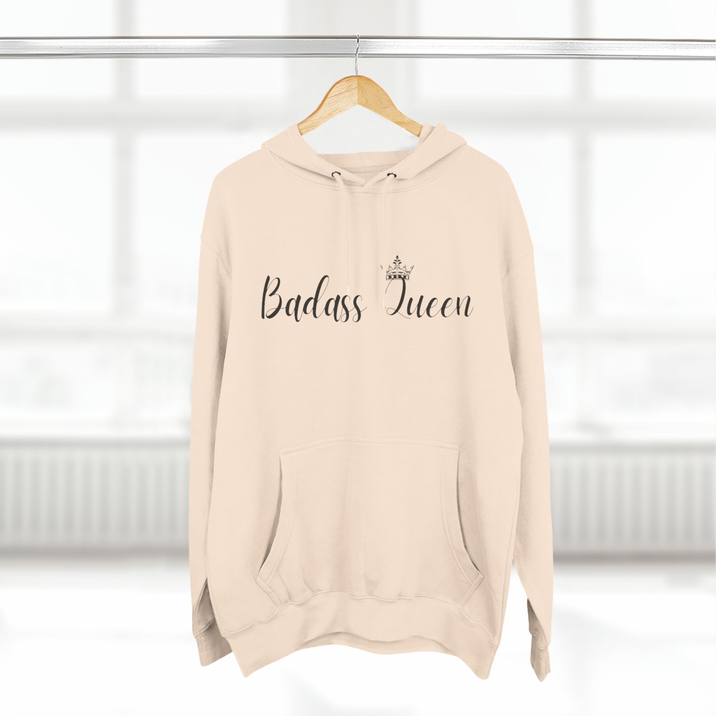 Badass Queen Three-Panel Fleece Hoodie