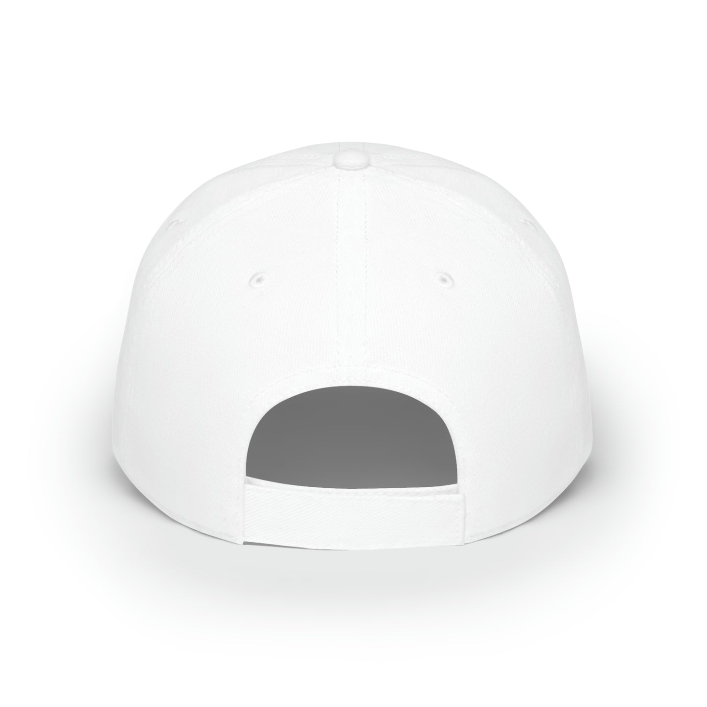 Badass Queen White Baseball Cap with black logo