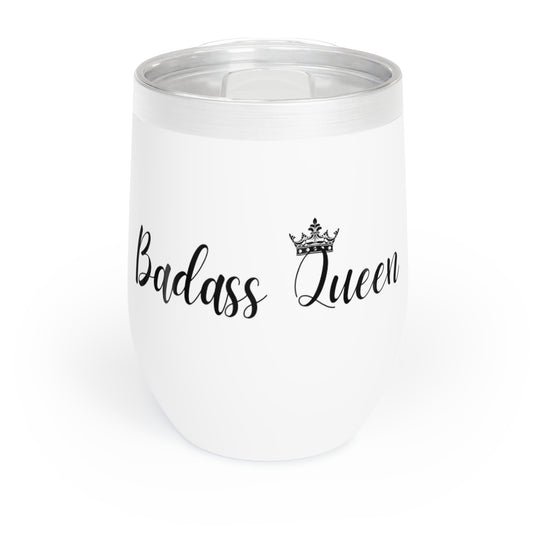 Badass Queen Wine Tumbler 12oz