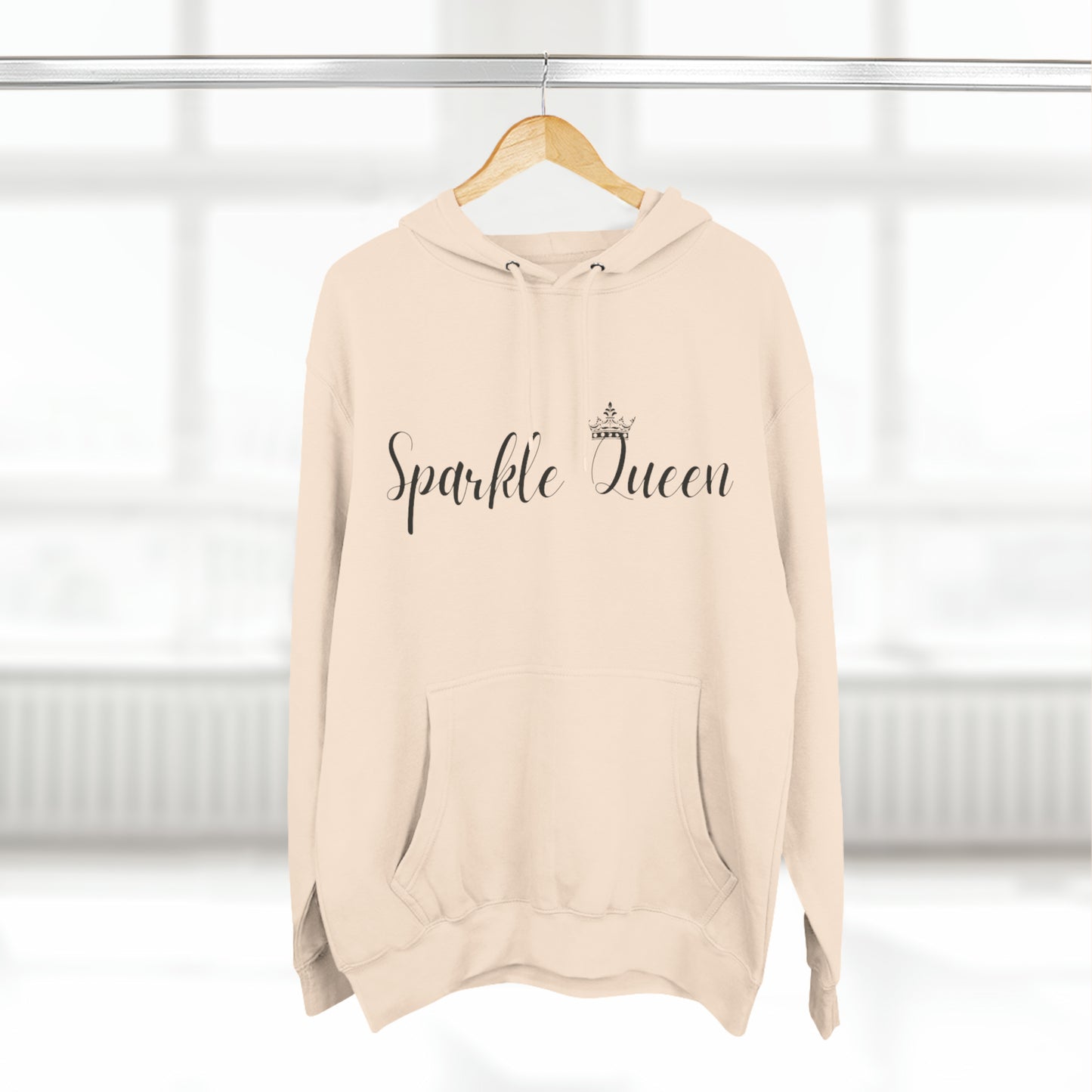 Sparkle Queen Three-Panel Fleece Hoodie