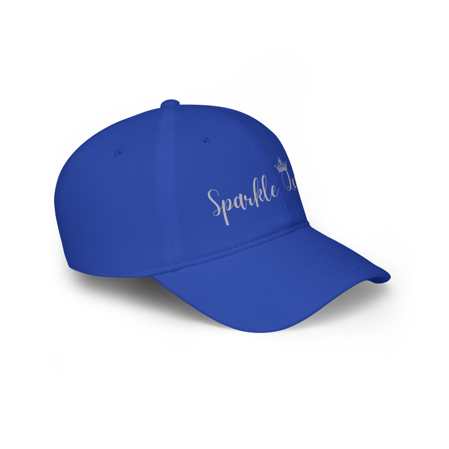 Sparkle Queen Low Profile Baseball Cap with silver logo