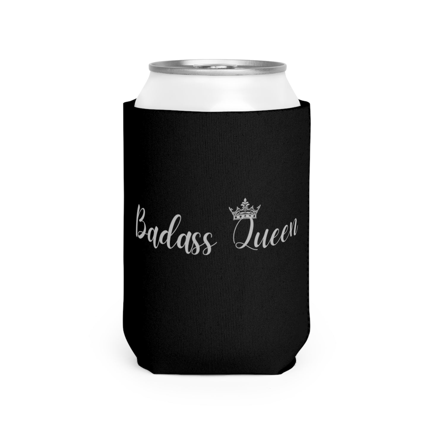 Badass Queen Can Cooler Sleeve