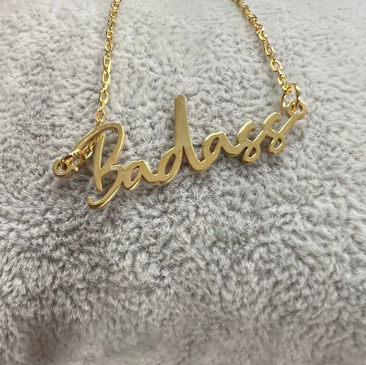 Badass Necklace (available in silver or gold)