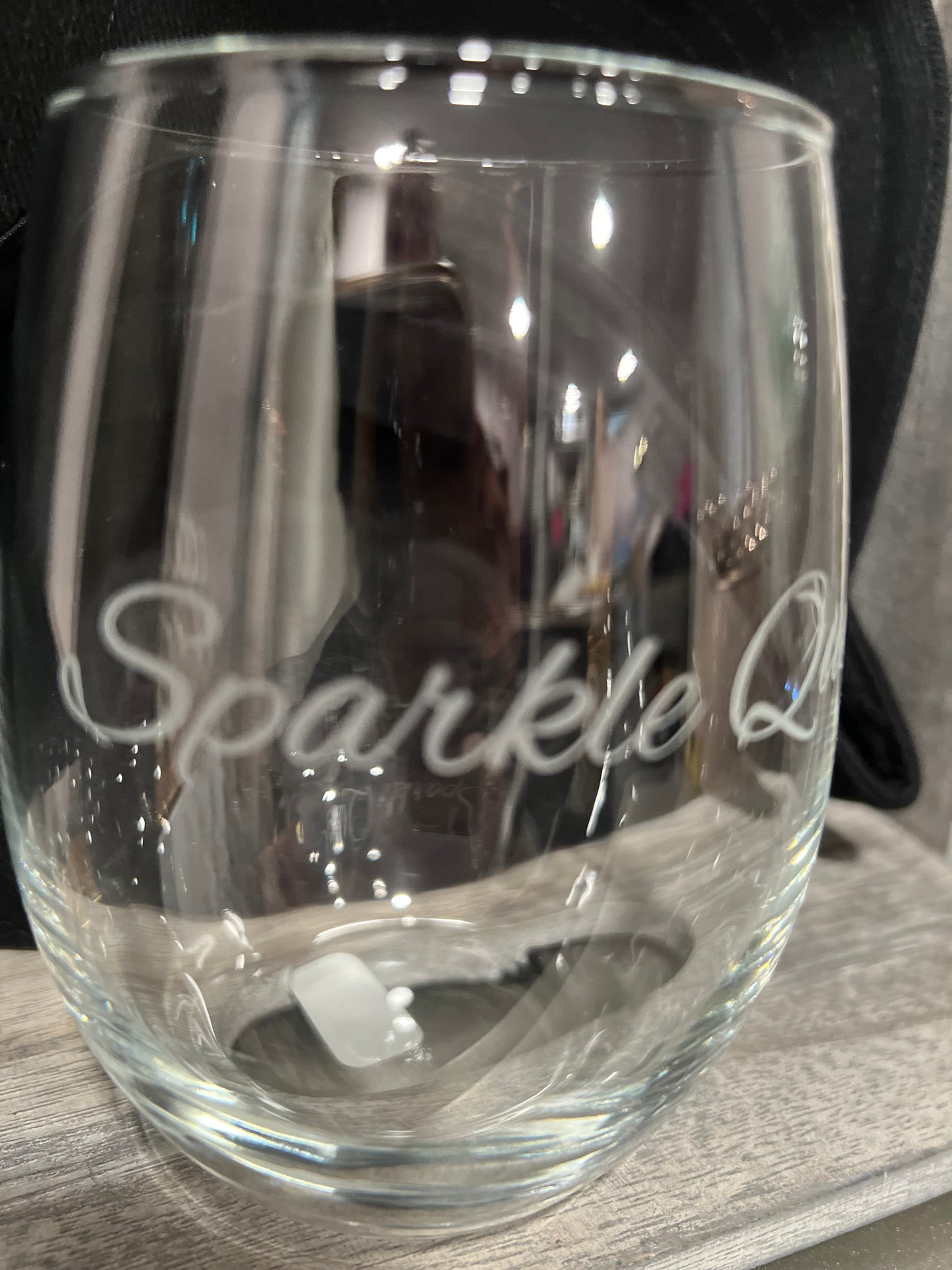 Sparkle Queen Stemless Wine Glass